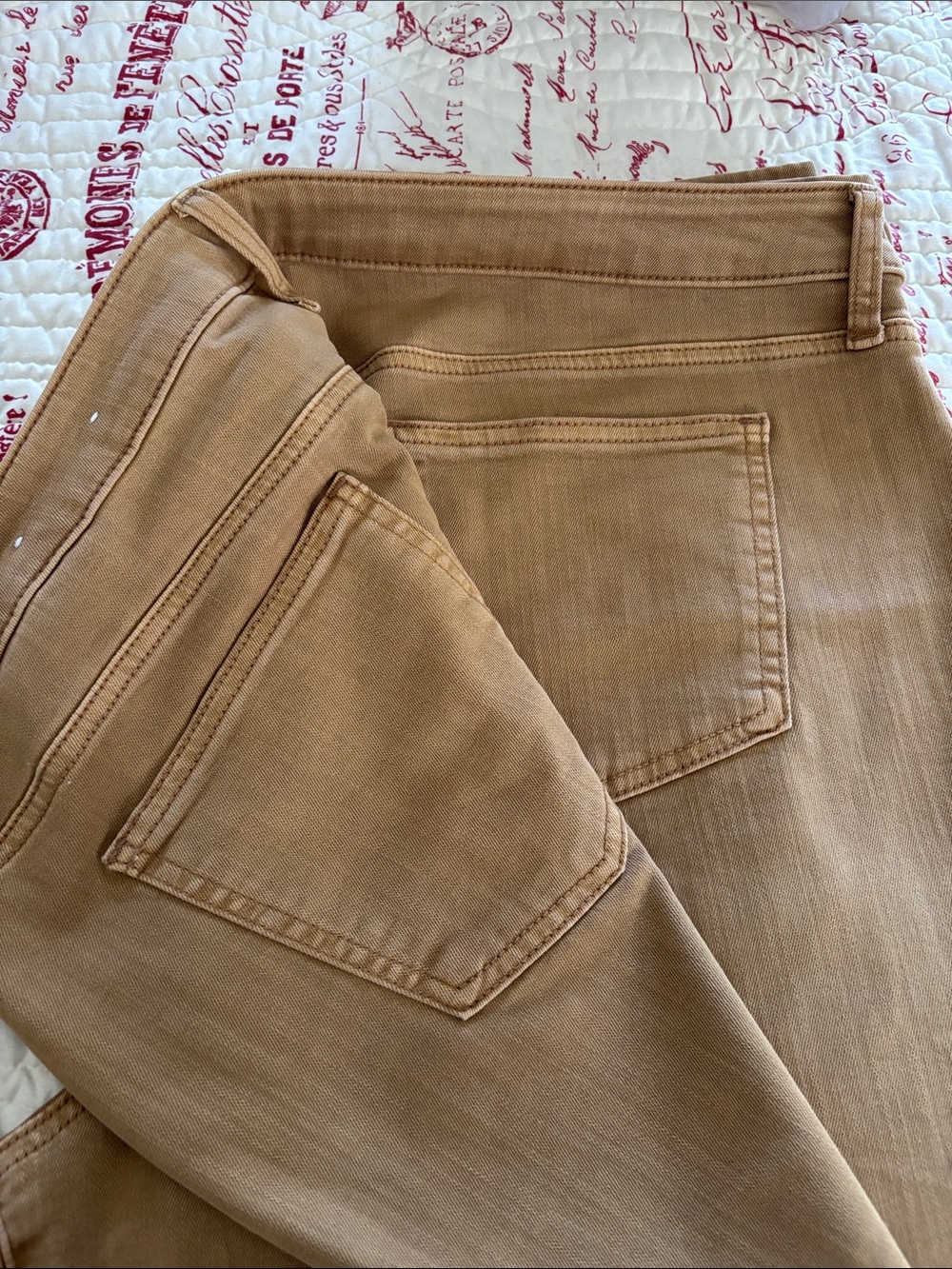 Chico's Girlfriend Slim-Leg Ankle Jeans in Camel Brown SZ 20 (Chico’s 4R) - Picture 3 of 8